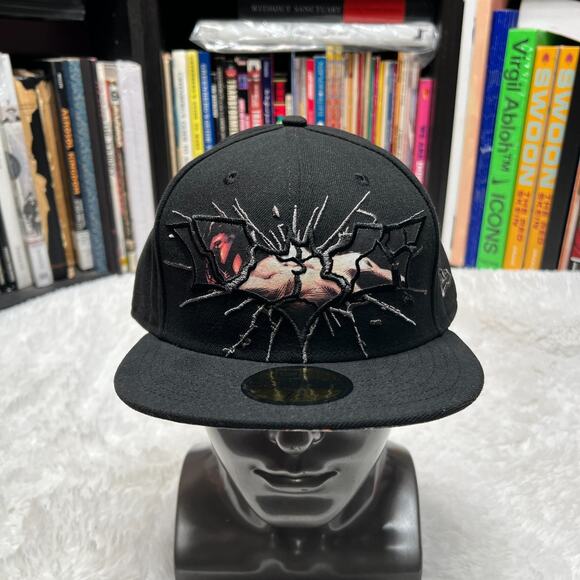 NEW ERA BATMAN HAT BANE SHATTERED THE DARK KNIGHT SIZE 7 3/4 - Picture 1 of 9